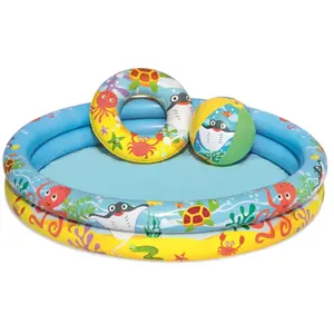 Bestway- Piscine Gonflable, 6941607325032, Multicolore, 122 x 120