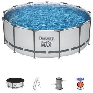 Comparateur de prix : Bestway Piscine tubulaire Steel Pro Max ronde 3,96 x 1,22 m - Bestway