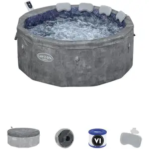 Comparateur de prix : Spa gonflable BESTWAY - Lay-Z-Spa Carrara - 140 airjets - 170 x 65 cm ...