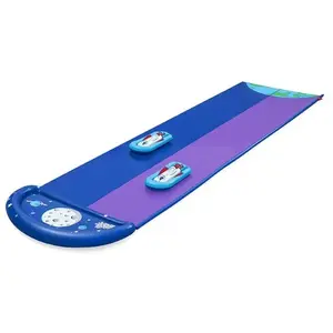 Comparateur de prix : Piste Glissante Bestway avec Rampe de Saut Double - 488 x 138 cm