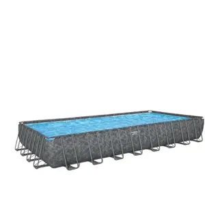 Comparateur de prix : Bestway Piscine tubulaire rectangulaire Bestway APX 365 9,56 x 4,88 x ...