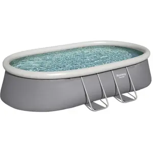 Comparateur de prix : Piscine autoportante ovale Fast Set 488 x 305 x 107 cm - Bestway