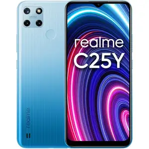 Smartphone REALME C25Y 4G 128Go Bleu - Double caméra - Lecteur demprei... pas cher