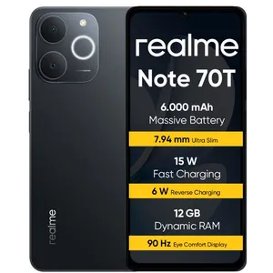realme Note 70T Smartphone 4+256 GB Batterie de 6 000 mAh Rechargement...Vendu parcdiscount