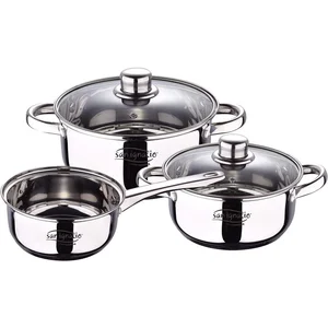 Comparateur de prix : San Ingnacio Cassel Batterie de cuisine 5 pièces en acier inoxydable