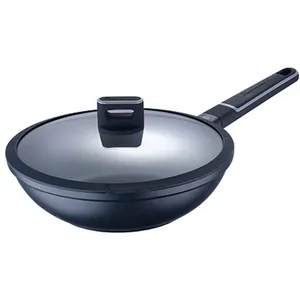 Masterpro Wok Indigo Noir Aluminium (Ø 28 cm) TU pas cher