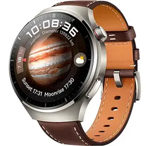 Comparateur de prix : HUAWEI Montre connectée Watch 4 Pro Classic 48mm (Bracelet en cuir Marron)