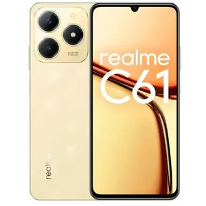 Smartphone Realme C61 4G 6 Go 128 Go Or Sparkle Gold Double SIM pas cher