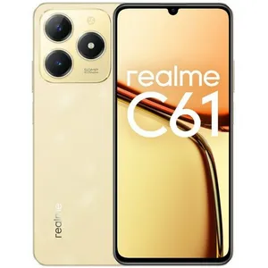 realme C61 17,1 cm (6.74") Double SIM Android 14 4G USB Type-C 6 Go 256 Go 5000 mAh Or pas cher