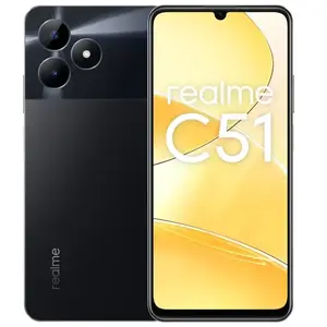 realme C51 17,1 cm (6.74") Double SIM Android 13 4G USB Type-C 4 Go 128 Go 5000 mAh Noir pas cher