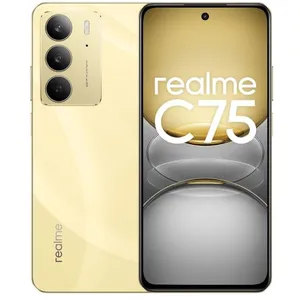 realme C75 17,1 cm (6.72") Double SIM Android 14 4G USB Type-C 8 Go 128 Go 5828 mAh Or pas cher