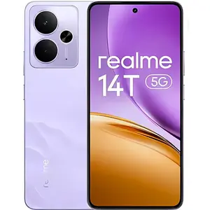 Comparateur de prix : realme 14T 16,9 cm (6.67") Android 15 5G 8 Go 256 Go 6000 mAh Violet