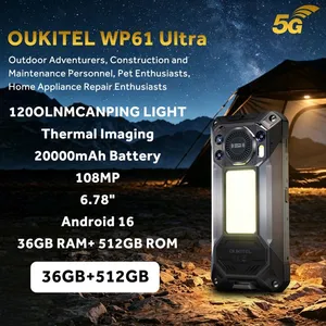 OUKITEL WP61 ULTRA 5G Téléphone Portable Incassable68120Hz36Go+512Go20...