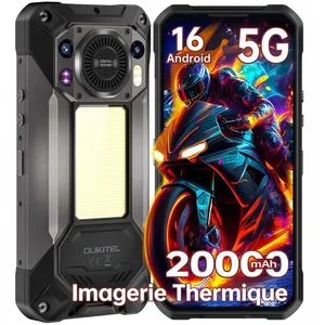 OUKITEL WP61 Ultra - Imagerie Thermique Téléphone Incassable 5G108MP20...