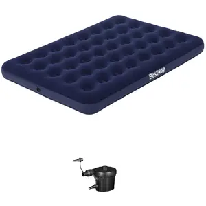 Comparateur de prix : AC-Déco Matelas Gonflable Double Bestway 191x137x22 cm Gonfleur Électrique
