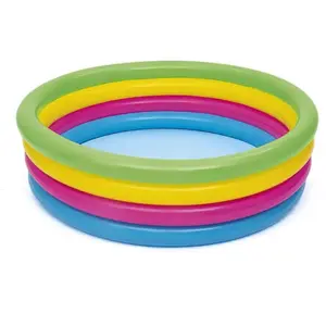 Comparateur de prix : Bestway BESTWAY Piscine Arc en Ciel 4 boudins - O 157 x H 46 cm