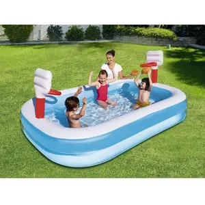 Comparateur de prix : Bestway Piscine Gonflable Rectangulaire De Basket-ball 254x168x102 Cm 636L