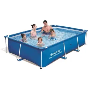 Comparateur de prix : Bestway Piscine hors sol Deluxe Splash Frame Bleu 259 x 170 x 61 cm