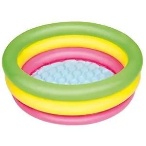 Comparateur de prix : Piscine gonflable Arc en Ciel 3 boudins BESTWAY - Ø 70 x 24 cm