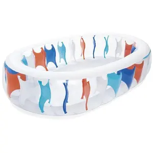 Comparateur de prix : "Bestway Piscine Gonflable Elliptique 229x152x51 cm +6 Ans Jardin 54066"