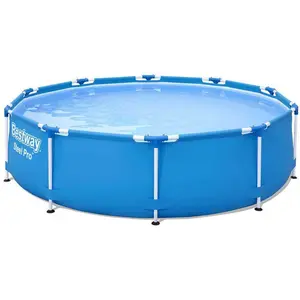 Comparateur de prix : Bestway Piscine hors sol ronde Steel Pro 305 x 76 cm avec pompe