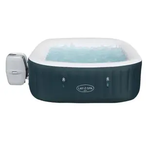 Bestway Ibiza 4/6 places carré vert pétrole - bulles airjets pas cher