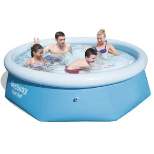 BESTWAY Kit Piscine ronde autoportante Ø2,44 , x H0,66m pas cher