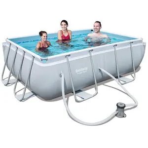 Kit Piscine rectangulaire tubulaire - BESTWAY - Power Steel Frame Pool...