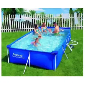 Comparateur de prix : Bestway Jeu de piscine rectangulaire Steel Pro 400x211x81 cm 56424 TU