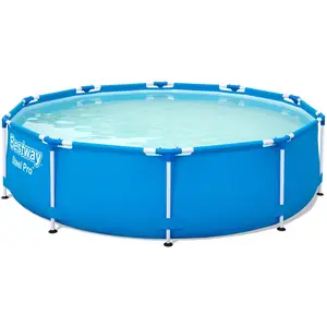 Bestway Steel Pro Piscine Cadre en Acier, 4678 L, Bleu, 305 x 305 x 76 cmVendu paramazon