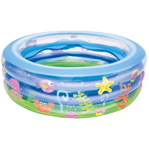 Bestway Piscine Gonflable Ronde Summer Wave Crystal 196x53 Cm pas cher