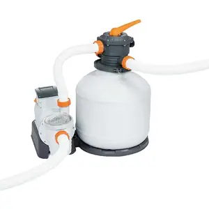 Pompe de filtration à sable - BESTWAY - Flowclear 9,8 m³/h - Gris pas cher