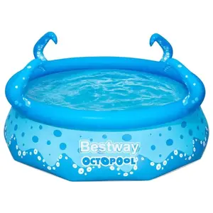 Comparateur de prix : Bestway Piscine hors sol - Ronde - Fast Set Pieuvre Octopool - 274 x 76 cm - Bleu