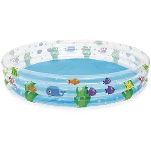 Comparateur de prix : Bestway 51005 Piscine gonflable ronde Deep Dive 3 boudins 183 x 30 cm