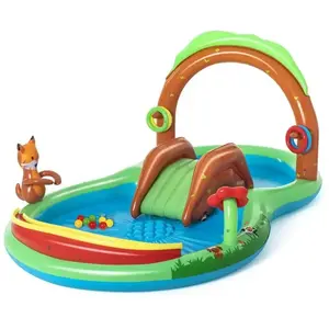 Comparateur de prix : Bestway Aire de jeux avec pataugeoire Friendly Woods 295 x 199 x 130 cm