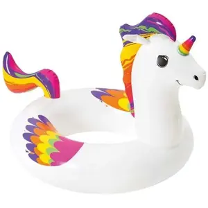 Comparateur de prix : Bouée ronde licorne Fantasy - BESTWAY - Diamètre 91 cm - PVC - Multicolore