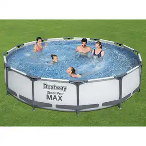 Comparateur de prix : Bestway Piscine Hors Sol à Cadre En Acier Rond Pro Max 366 x 76 cm