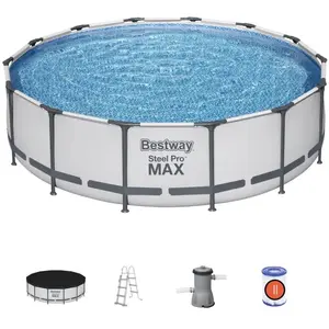 Comparateur de prix : Bestway Piscine Steel Pro Max 427x107cm, FC E B