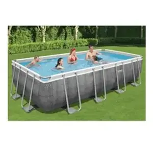 Bestway Ensemble de piscine Power Steel Rectangulaire 549x274x122 cm