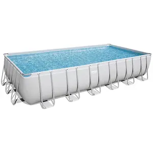 Comparateur de prix : Bestway piscine hors sol rectangulaire Power Steel  732 x 366 x 132 cm