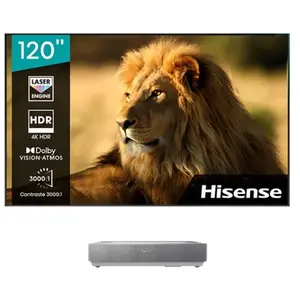 Comparateur de prix : Vidéoprojecteur Hisense Laser TV 120L5HA Blanc et Gris