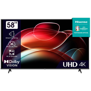 Hisense 58A6K Téléviseur LED 4K Ultra HD VIDAA Smart TV Wi-Fi noir - 147 cm pas cher