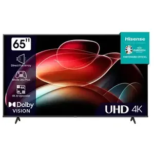 Hisense 65A6K 65 po 4K Ultra HD UHD VIDAA TV connectée Wi-Fi Noir pas cher