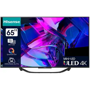 Téléviseur intelligent Hisense 65U7KQ 65" Mini LED Ultra HD 4K HDR10+ pas cher
