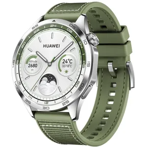 Comparateur de prix : HUAWEI Watch GT 4 Montre Connectée Intelligente Jusqu'à 14 Jours d'autonomie - Compatible avec iOS et Android - Suivi de la fréquence Cardiaque - Montre Sport, SpO2 et GPS - 46MM Vert Version FR