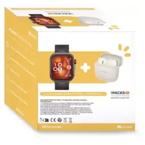 Montre connectée HUAWEI Pack Fit 4PRO Noir + Freebuds SE3 Beige pas cher