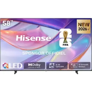 Comparateur de prix : Hisense Hisense 58E7S 58" 4K Ultra HD Smart TV Wifi Noir