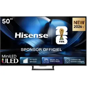 TV Hisense 50U7SE (2026) 50" Mini-LED ULED UHD 4K pas cher