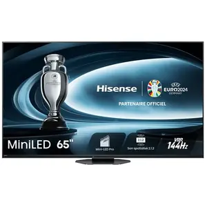 Hisense 65U8NQ TV 165,1 cm (65") 4K Ultra HD Smart TV Wifi Gris 3000 cd/m² pas cher