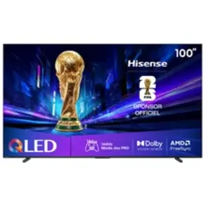 Comparateur de prix : TV QLED HISENSE 100E7Q PRO 2025